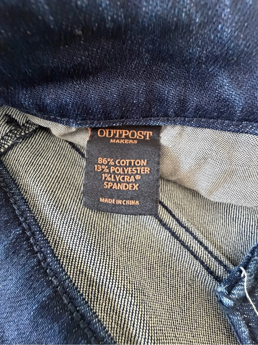 Men’s Comfort Slim Fit Jeans in Dark Blue Denim
